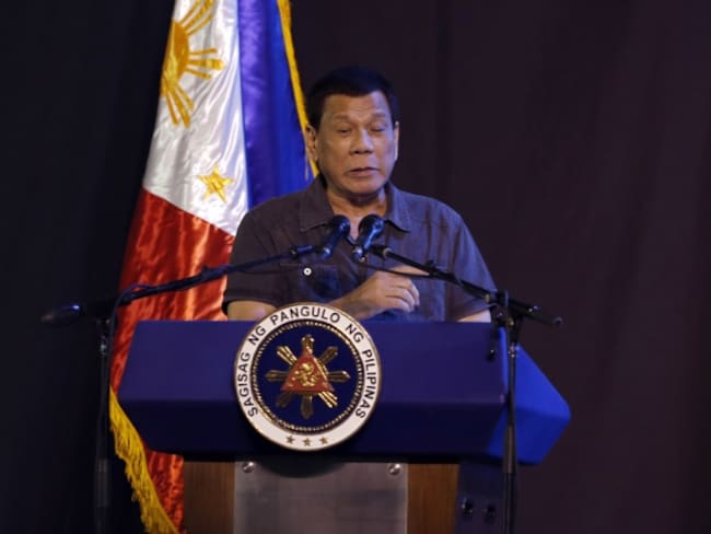 Presidente de Filipinas Rodrigo Duterte