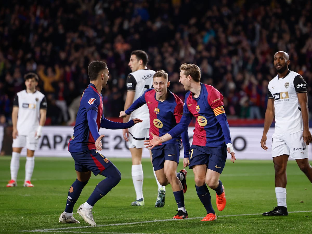 Barcelona le infunde una histórica goleada al Valencia: así quedó la tabla de posiciones de LaLiga