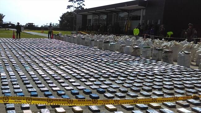 Droga incautada al "clan Úsuga". Foto: