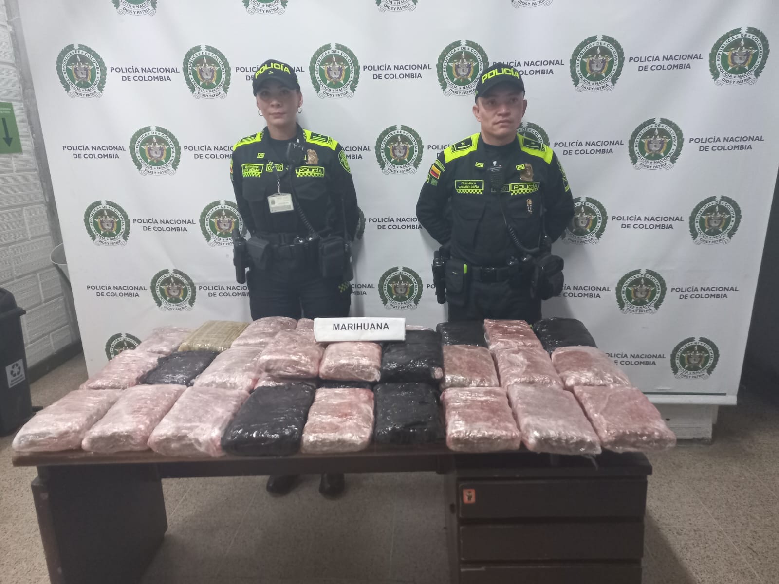 Más de 50.000 dosis de marihuana fueron hallados en encomiendas/ Foto: Cortesía