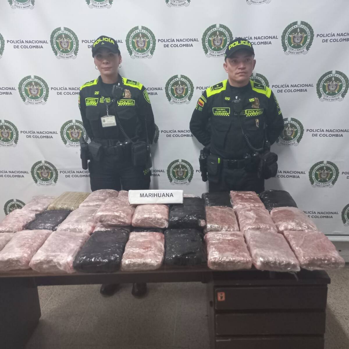 Policía Nacional logra incautar más de 50.000 dosis de marihuana ocultas en encomiendas