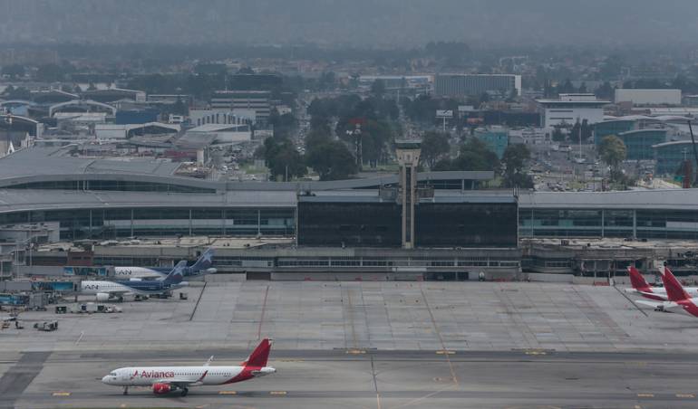 Aeropuerto El Dorado, en Bogotá.