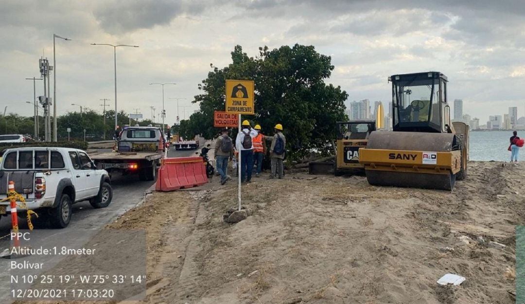 Actualmente se adelanta el traslado de maquinaria amarilla e instalación de señalización en varias zonas