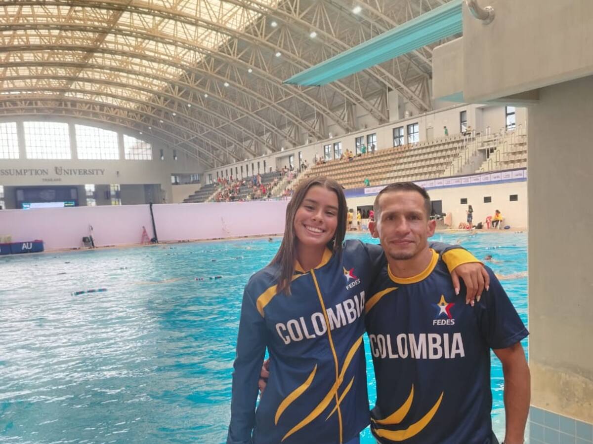 Paranadadora caldense obtuvo medalla de plata en el Campeonato Mundial de Natación en Tailandia