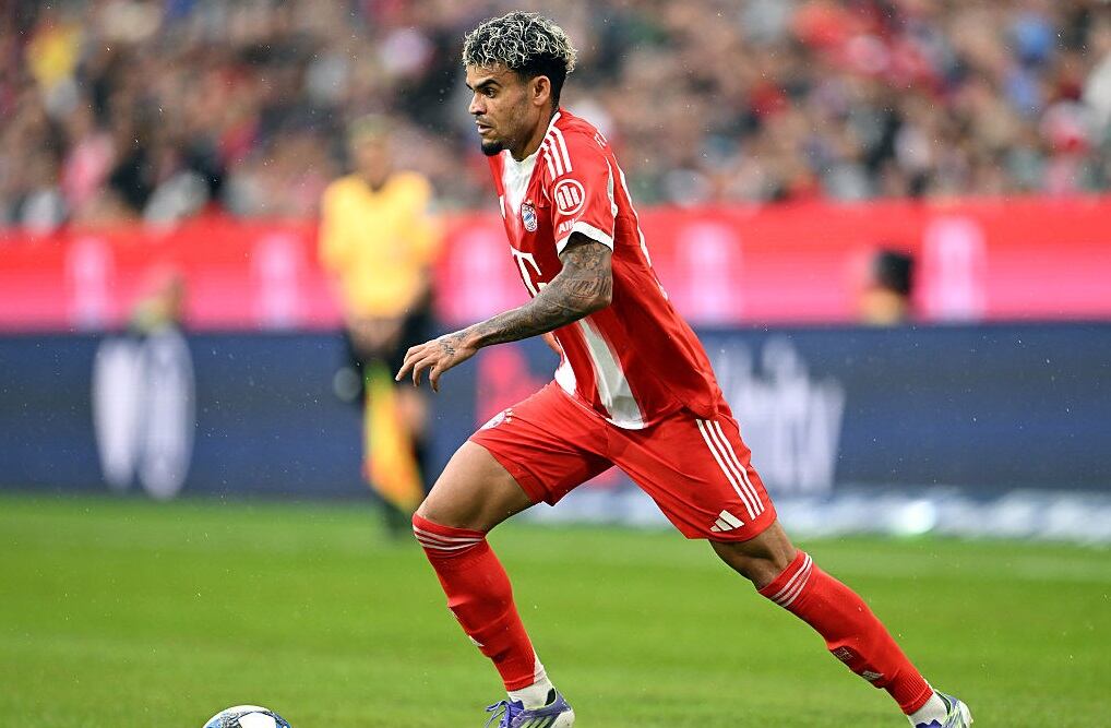 Luis Díaz en su debut con Bayern Múnich  / Getty Images