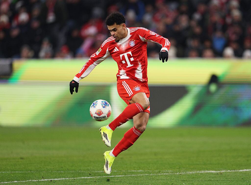 Luis Díaz se sumó al marcador en la goleada del Bayern Múnich ante Wolfsburgo / Getty Images