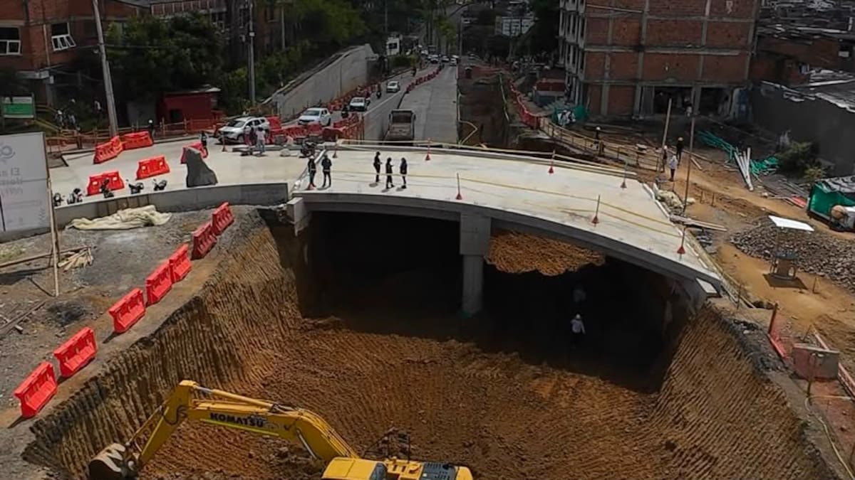 Obras de la Intersección Corales en Pereira ya superan la mitad de su ejecución