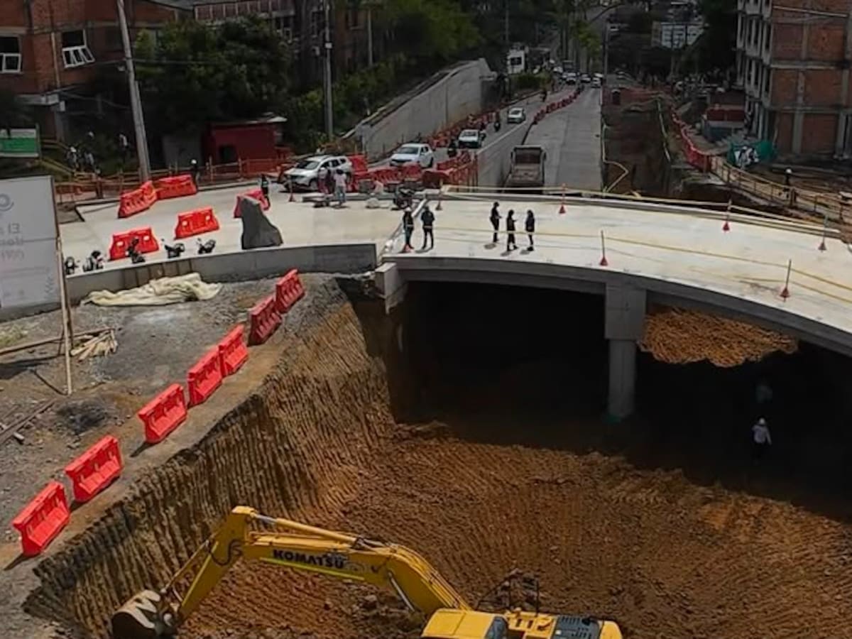 Obras de la Intersección Corales en Pereira ya superan la mitad de su ejecución