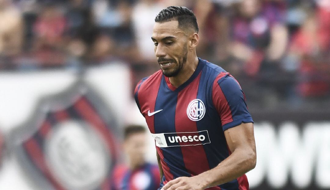 Yeison Gordillo en su paso por San Lorenzo de Argentina