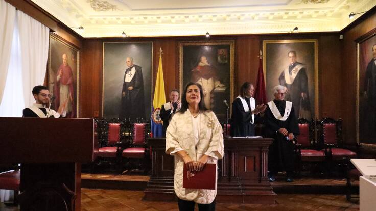 A pesar de su momento, el amor por el Rosario me hizo asumir cargo de rectora: Ana Gómez