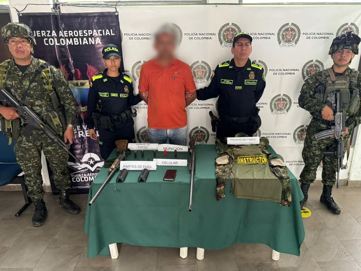 Capturaron a alias ‘Alacrán’ con material de guerra en el municipio de San Luis, Tolima
