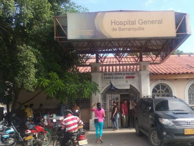 Hospital General de Barranquilla donde se encuentra hospitalizado el líder comunal. 