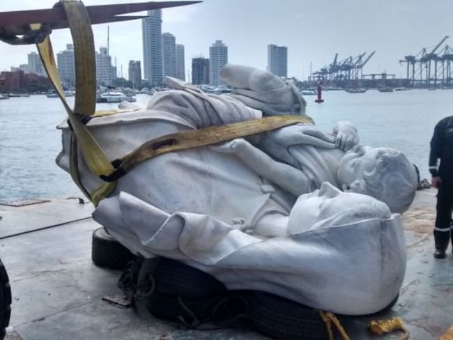 Armada descarta que un rayo haya destruido a la Virgen de la bahía de Cartagena