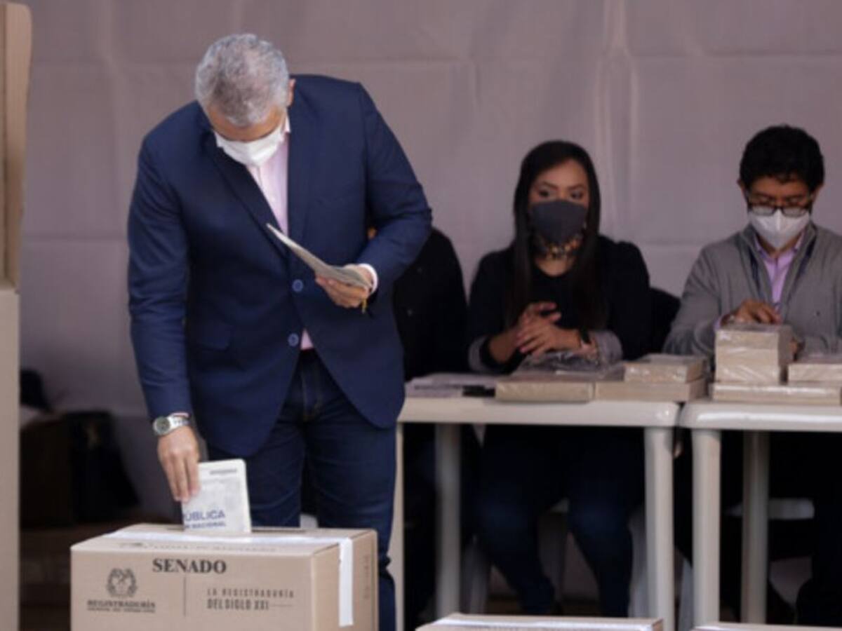 ¿Por cuál coalición votó Iván Duque este 13 de marzo?