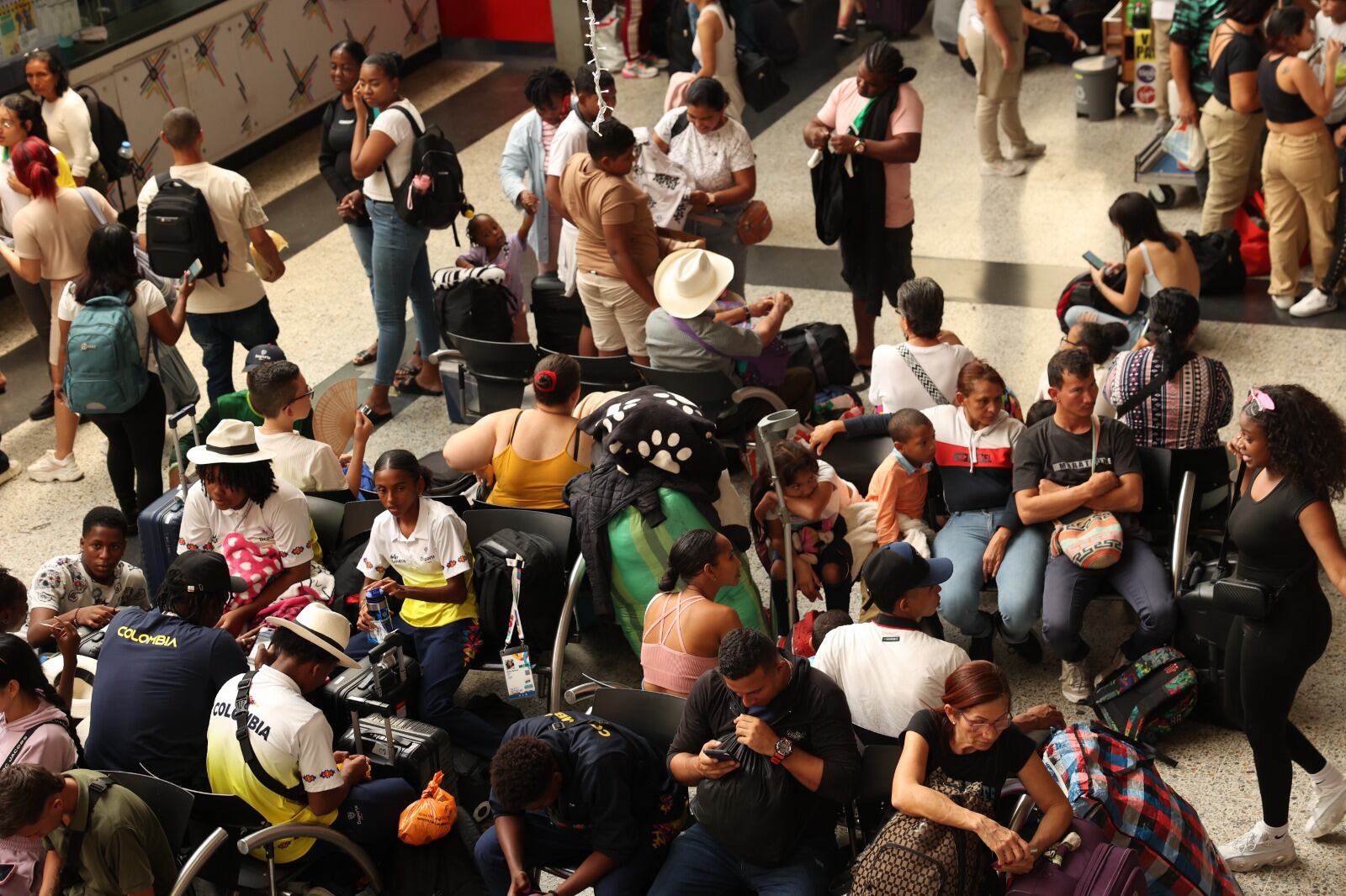 Pasajeros durante Semana Santa en Terminales de Medellín. Foto: alcaldía.