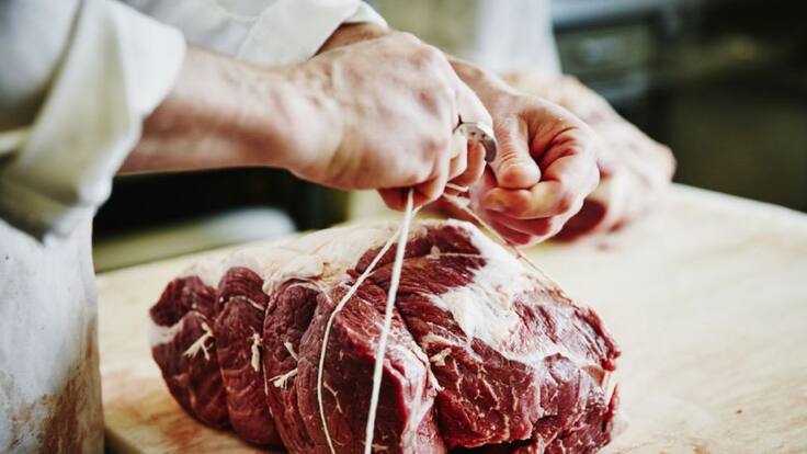 Pedro Corredor expendedor de carne de res