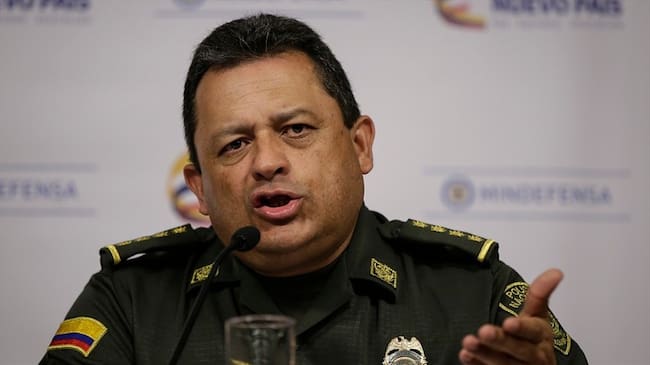 El general Jorge Nieto, director de la Policía Nacional. Foto: Colprensa/Mauricio Alvarado