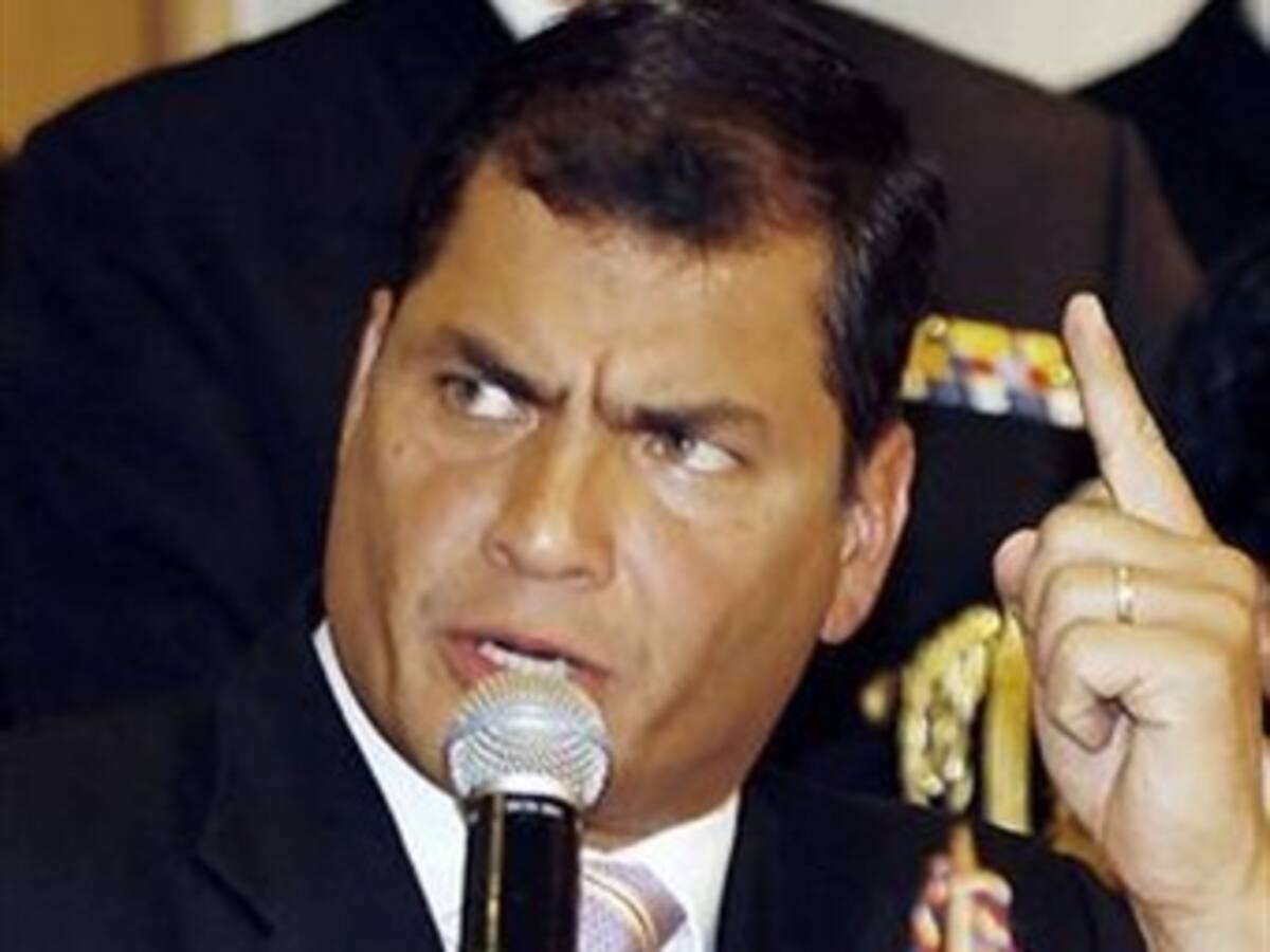 Hay quienes no quieren que mejore la relación con Colombia: Rafael Correa
