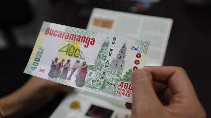 Bucaramanga tiene billete que conmemora sus 400 años