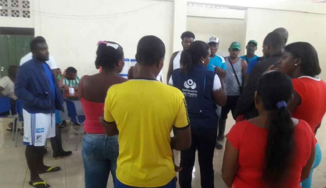 Atención a desplazados