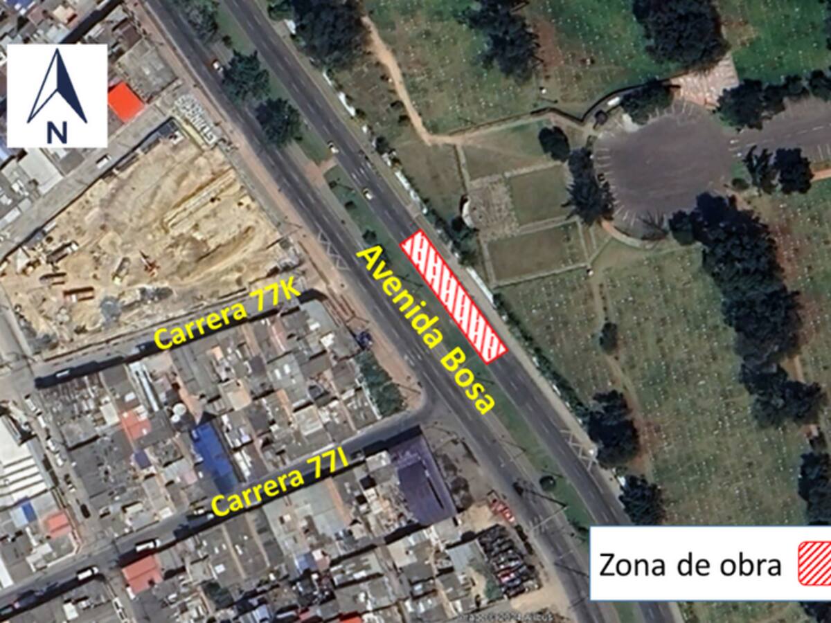 Cierre vial de la Av. Bosa, entre las carreras 77I y 77K afectará paraderos del SITP ¿Cuáles son?