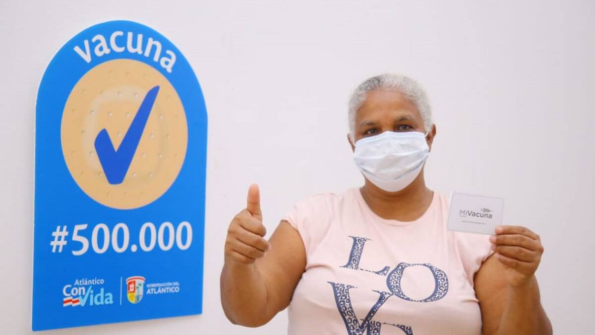 En Atlántico se han aplicado 500 mil vacunas contra el COVID-19