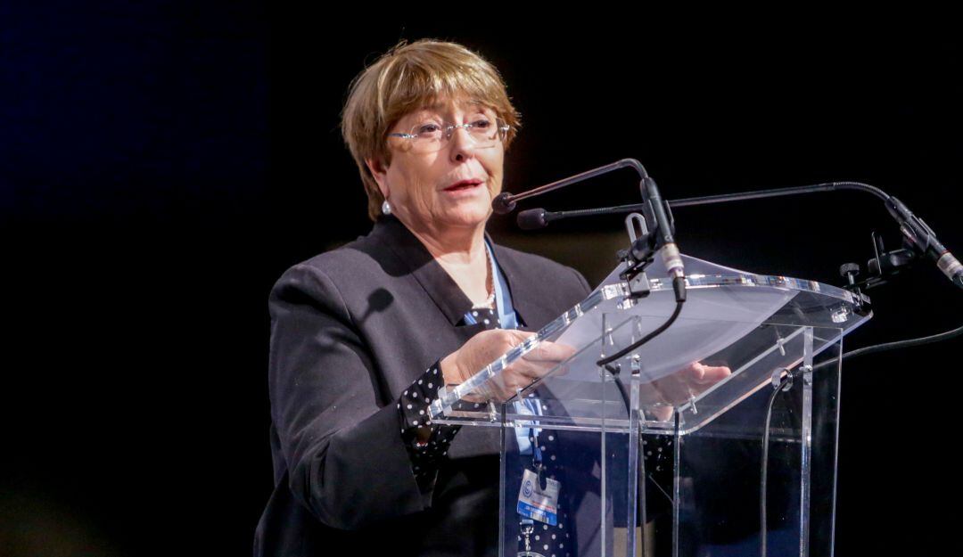 La comisionada de la ONU, Michelle Bachelet