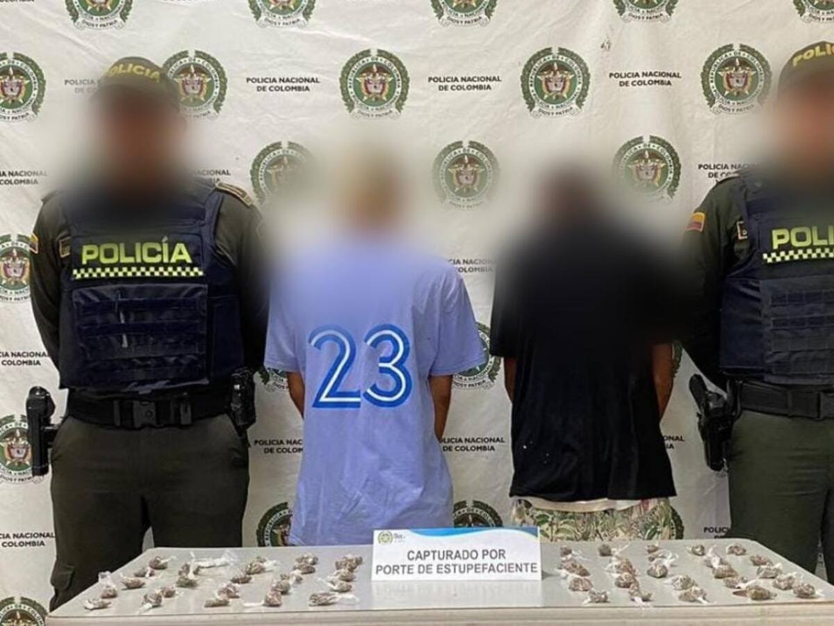 Jóvenes señalados de expender drogas fueron capturados en Soplaviento, Bolívar