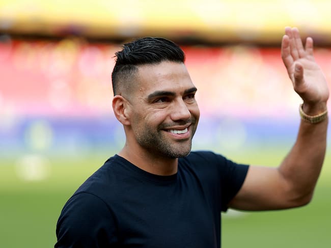 Falcao en el estadio de Kansas previo al partido de Colombia contra Ghana / Getty Images