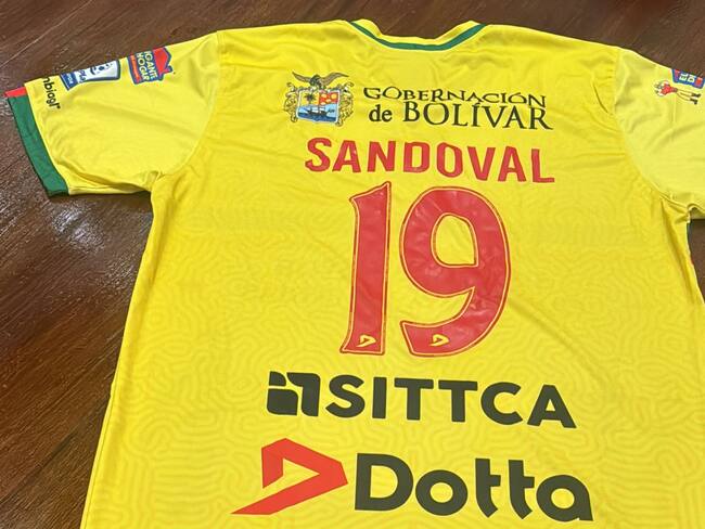 Camiseta de Luis Sandoval del Real Cartagena / Foto: @dumek_turbay