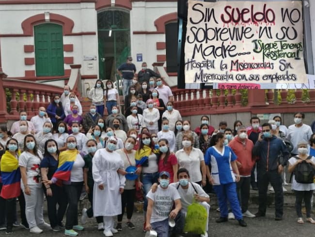 Protesta Hospital La Misericordia de Calarcá, Quindío