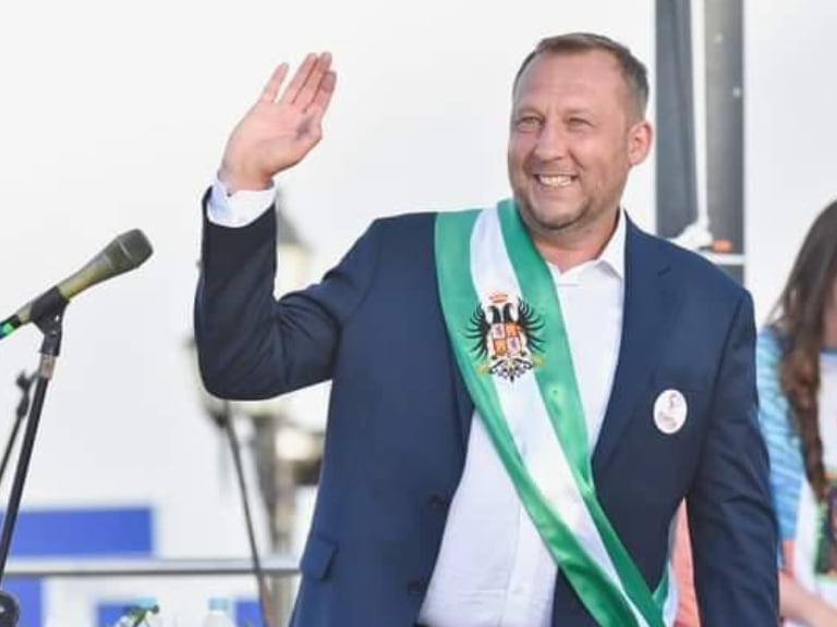 Mikhail Krasnov, alcalde de Tunja (Foto vía cuenta de X @ElRusoAlcalde)