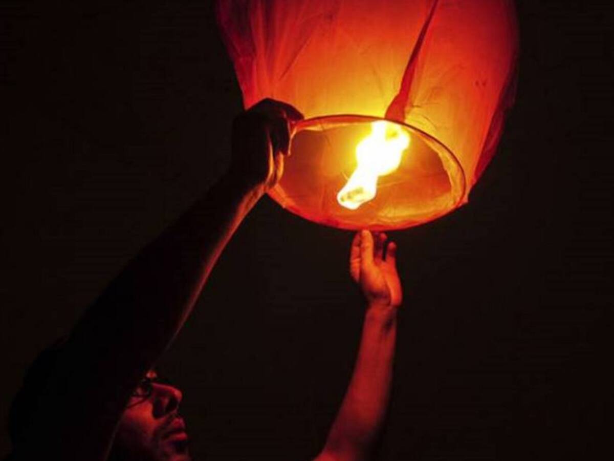 5 incendios han sido provocados por globos de mecha en Medellín