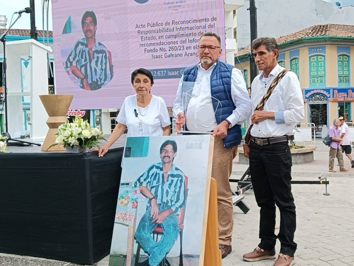 El Estado pidió perdón por la desaparición forzada de un hombre en Calarcá, Quindío