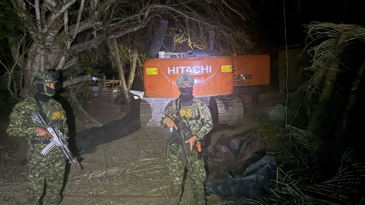 Destruyen mina ilegal donde extraían 4.000 gramos de oro al mes en Ortega, Tolima
