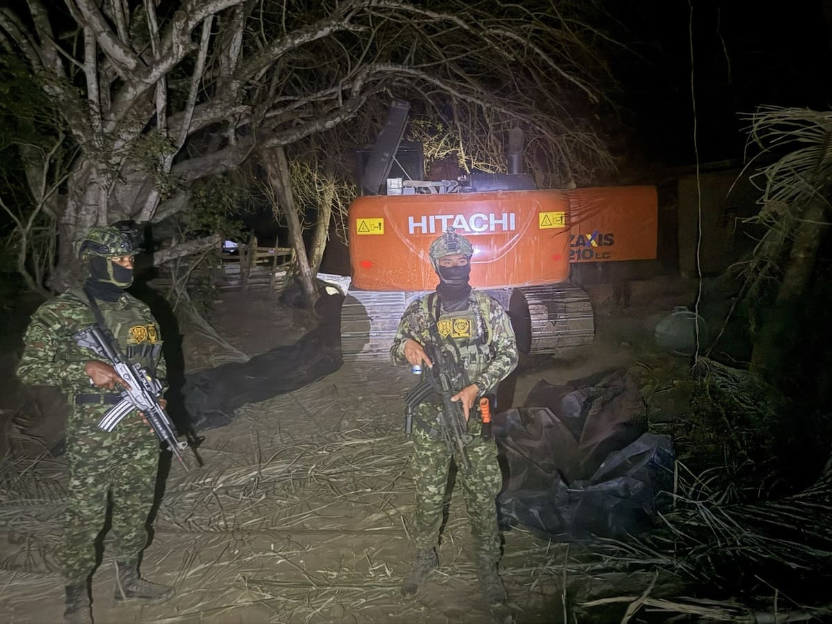Destruyen mina ilegal donde extraían 4.000 gramos de oro al mes en Ortega, Tolima