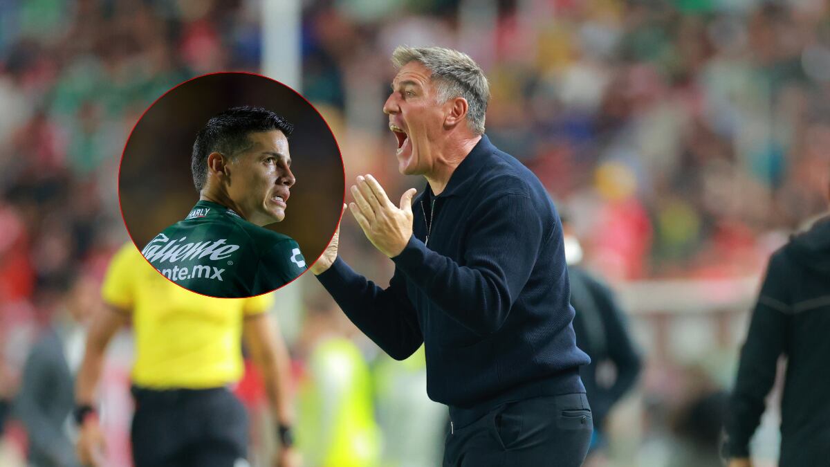 Eduardo Berizzo y James Rodríguez / Getty Images.