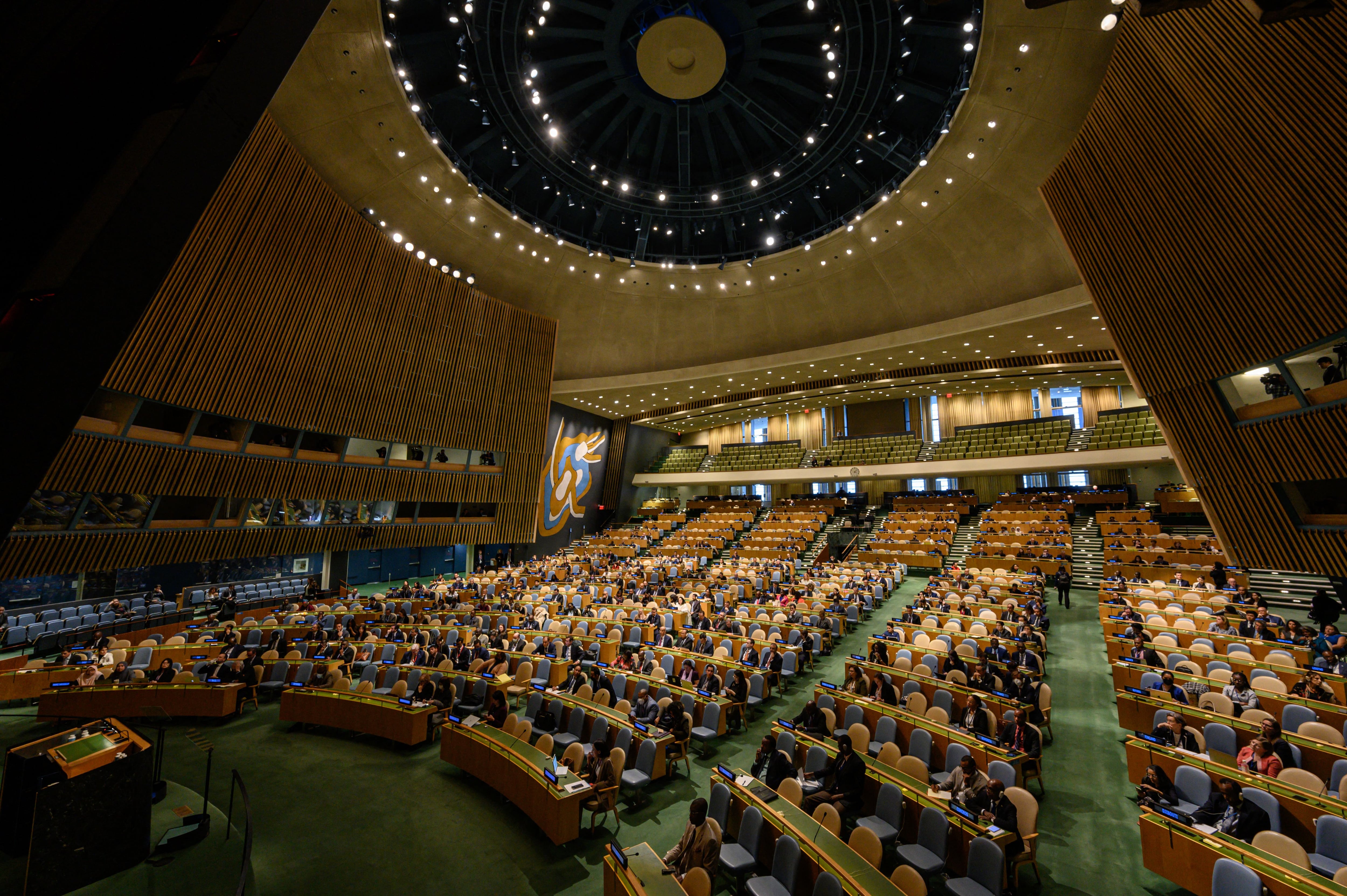Asamblea General de la ONU. (Photo by ED JONES/AFP via Getty Images)