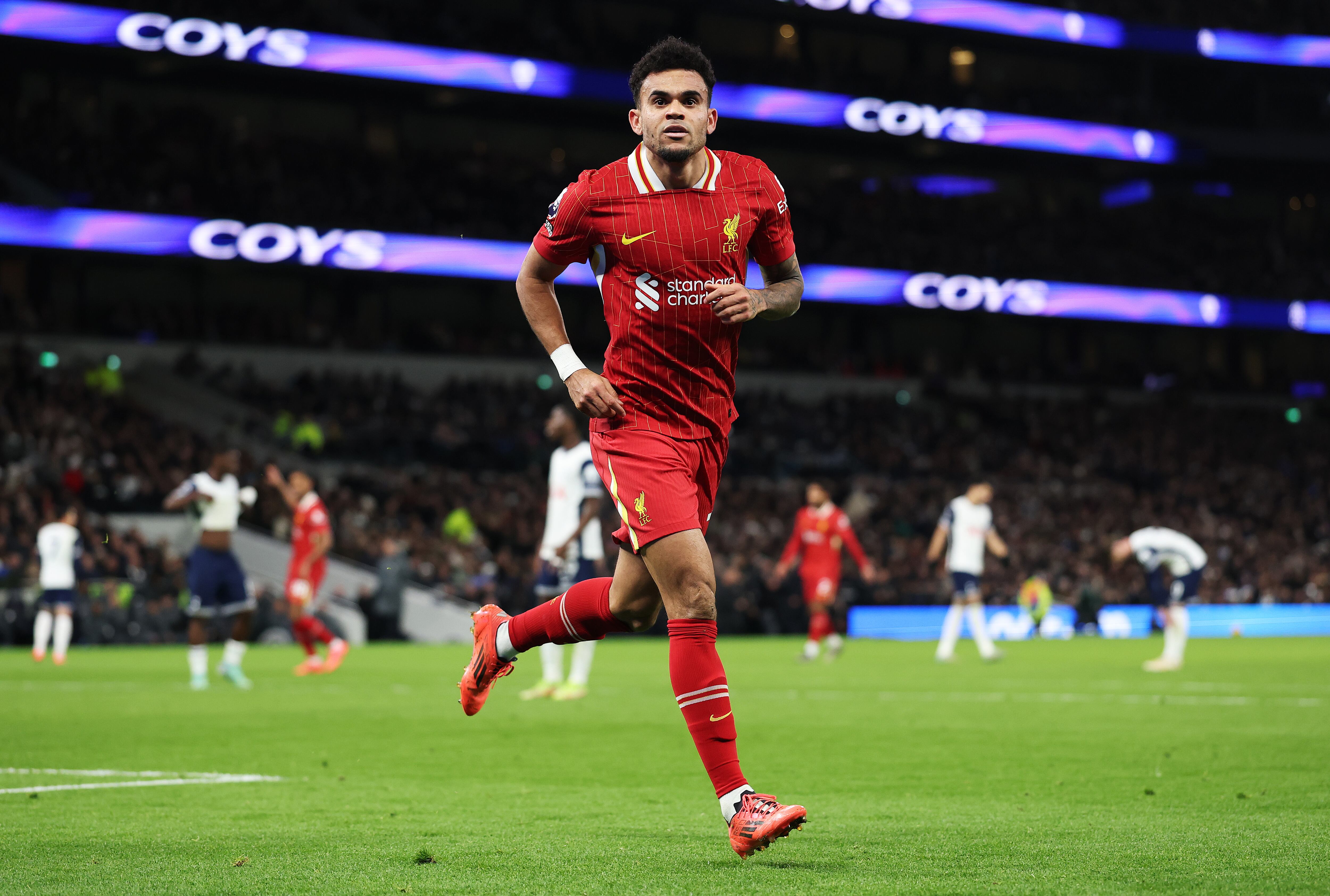 Luis Díaz. (Photo by Liverpool FC/Liverpool FC via Getty Images)