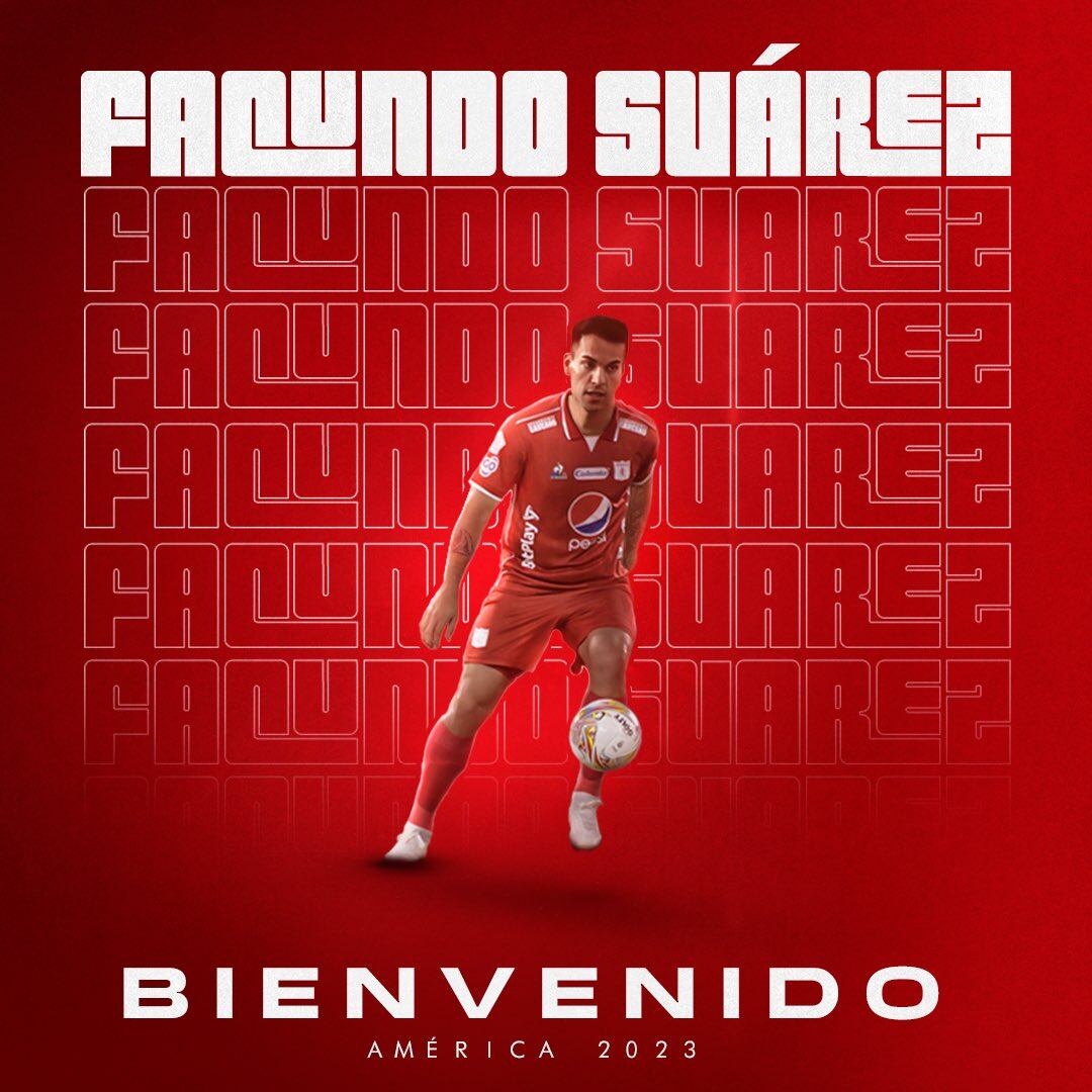 Facundo Suárez, nuevo delantero del América / @AmericadeCali