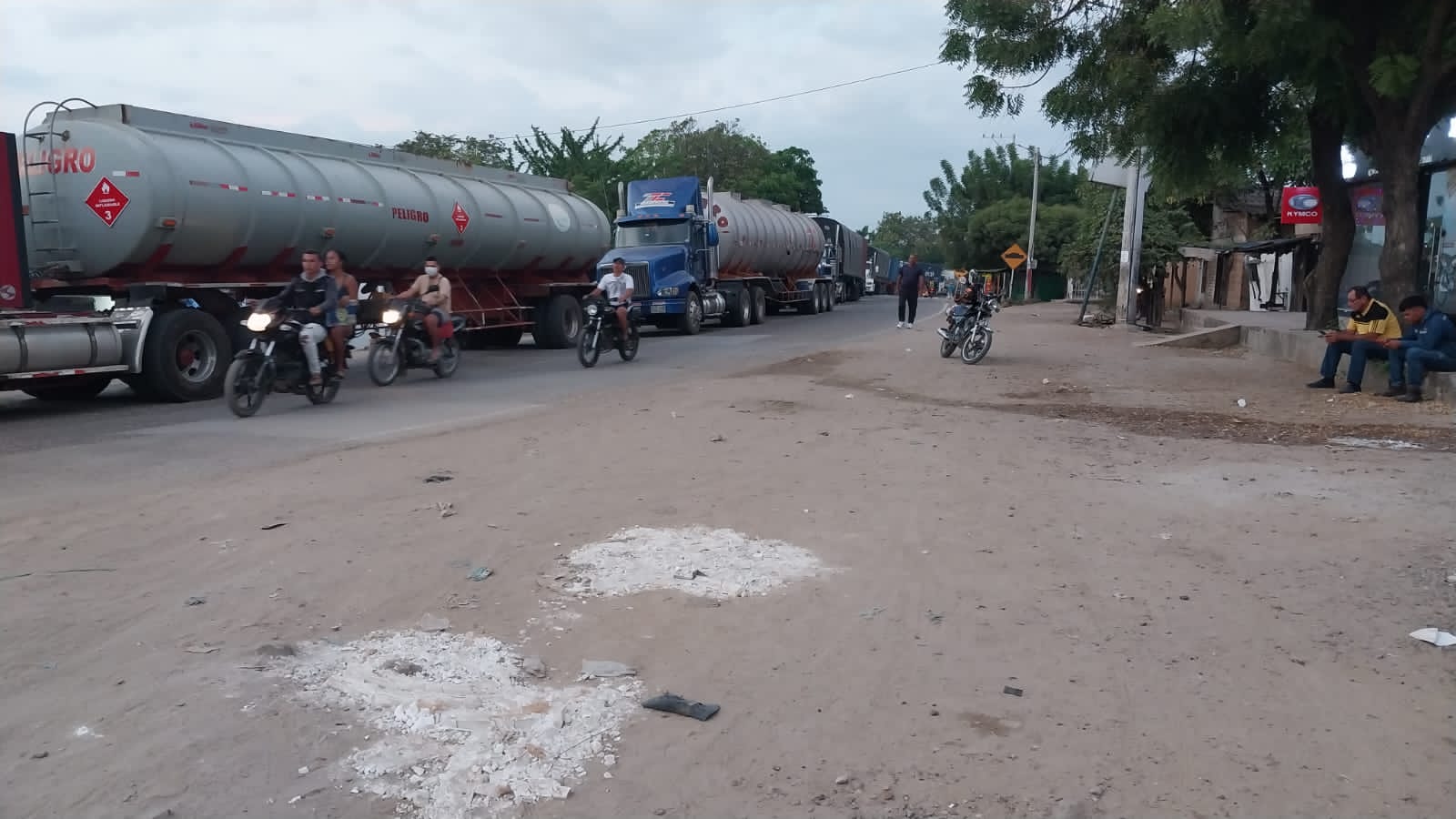 Bloqueo en Vía de los Contenedores