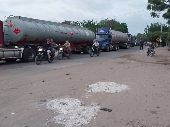 Bloqueo en Vía de los Contenedores