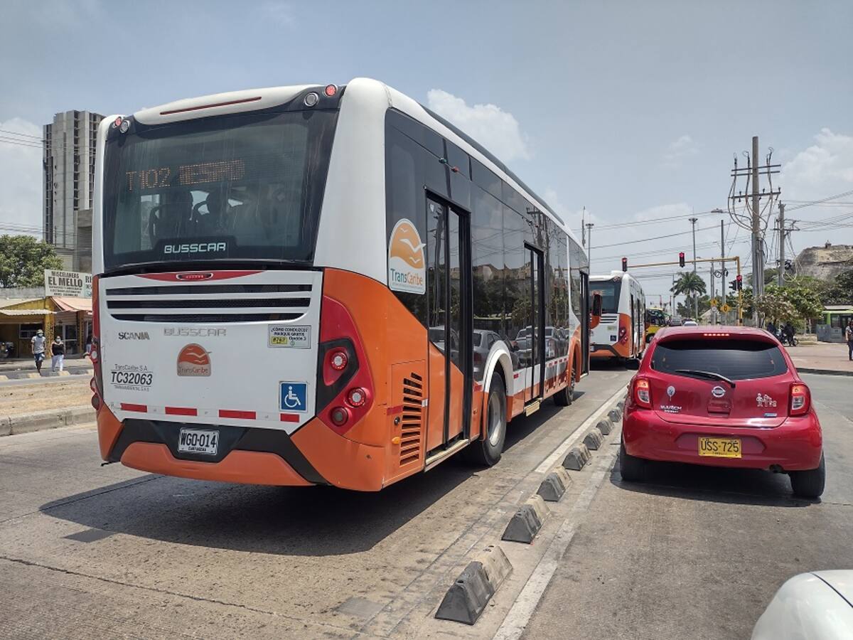 Transcaribe suspendió a conductor implicado en agresión con usuario en el sur de Cartagena