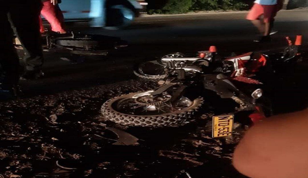 Accidente en la vía Lorica-Cereté.
