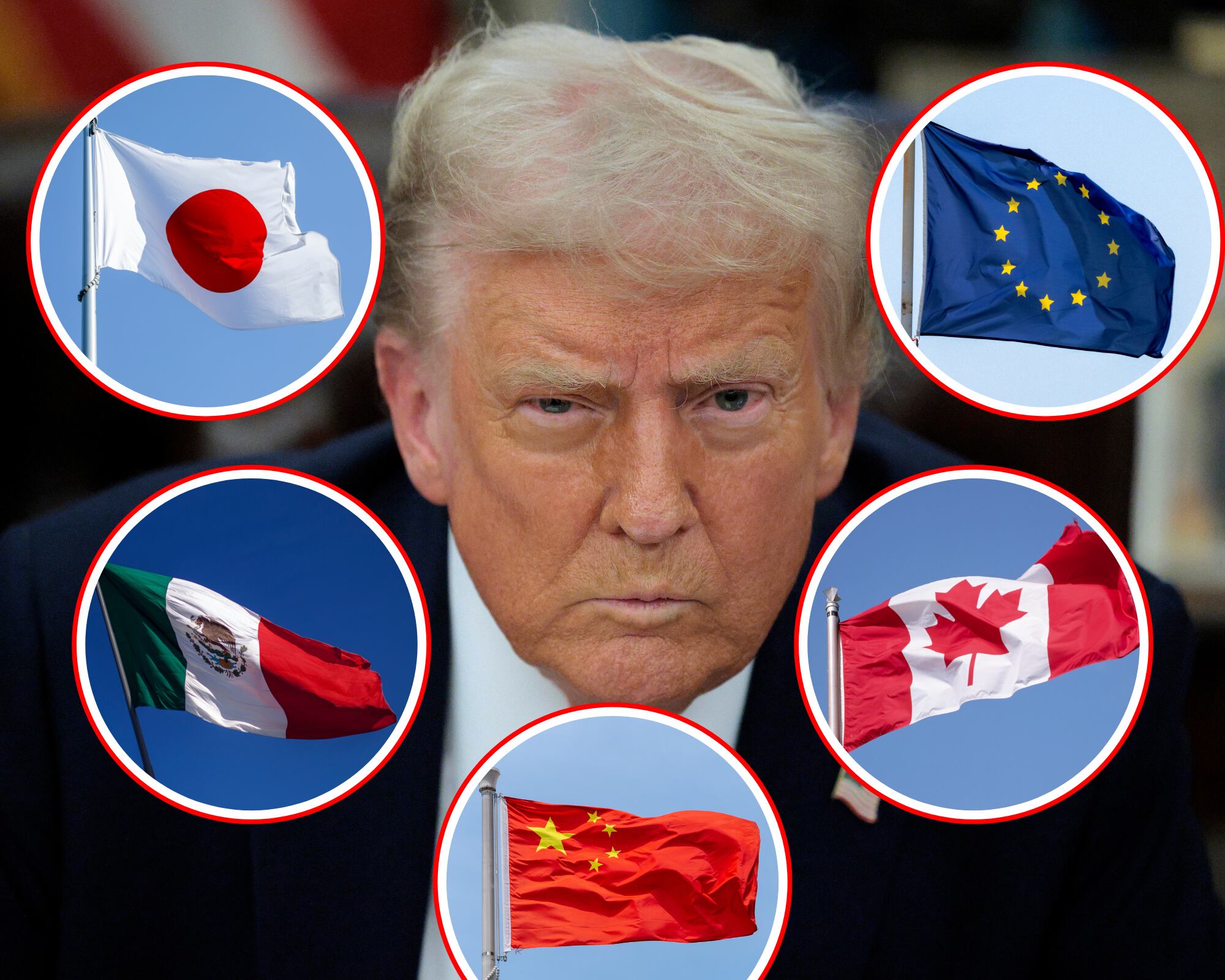 Luego de anunciar aranceles contra China, Canadá, México, amenazar a la Unión Europea y preocupar a Japón, el mandatario indicó que “valdrá la pena” el sufrimiento que traerán las respuestas arancelarias de otros países.
(Foto: Caracol Radio / Getty)