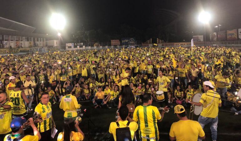 Hinchas del Atlético Bucaramanga.