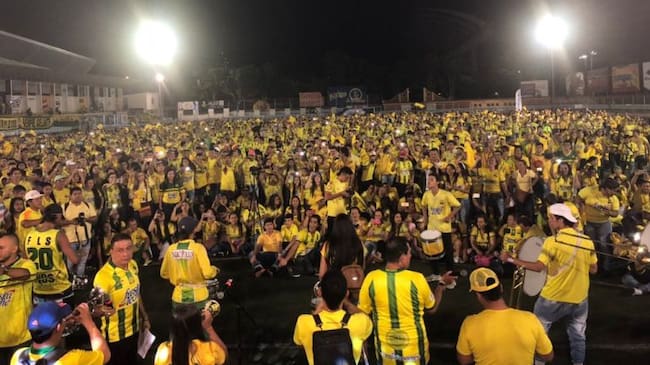 Hinchas del Atlético Bucaramanga.