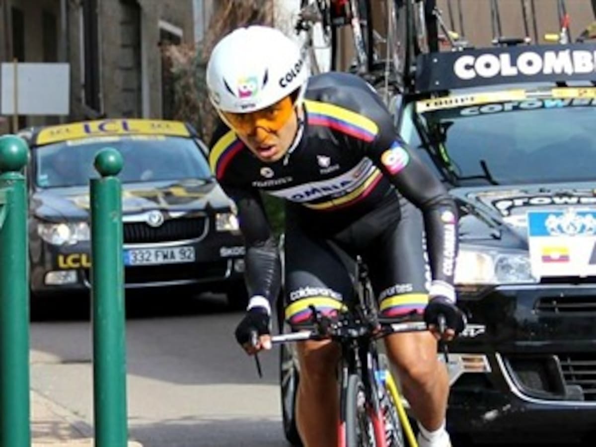 El ciclista colombiano Darwin Atapuma fue segundo en la primera etapa del Tour de Polonia