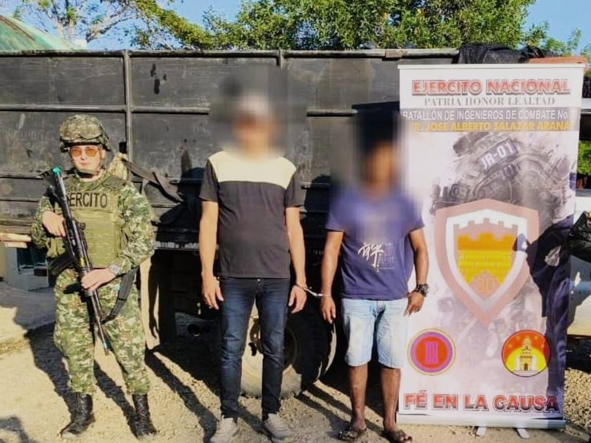 Capturados dos presuntos integrantes del ELN en Tibú