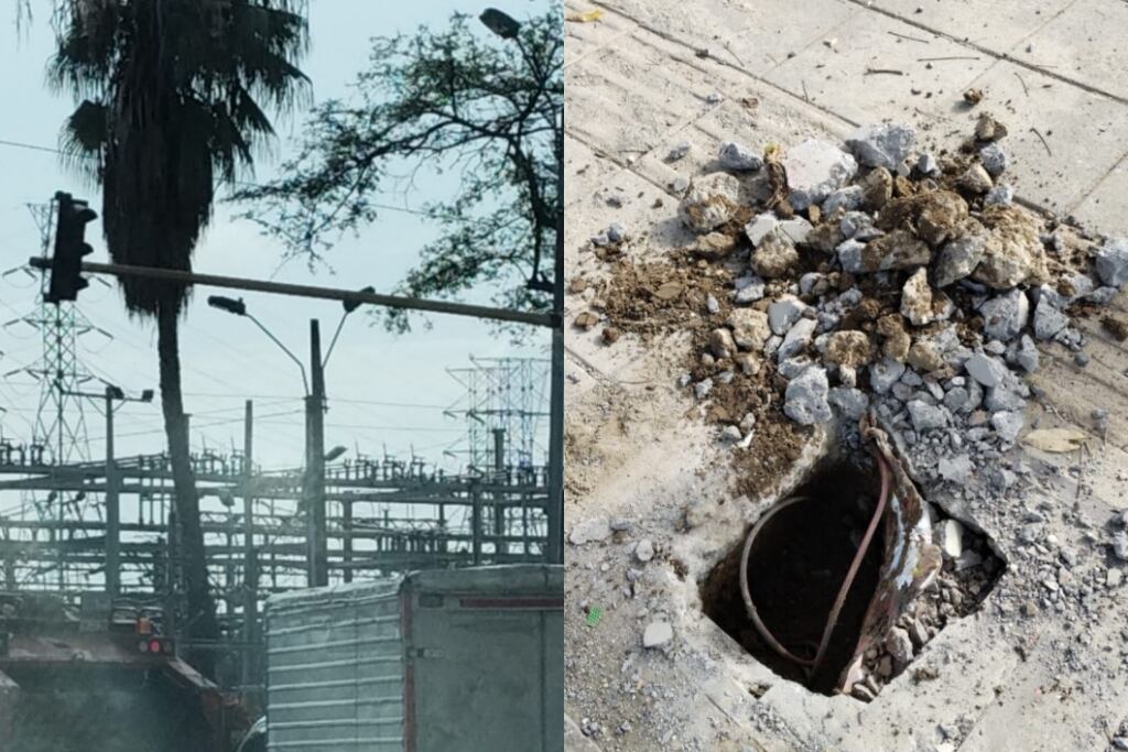 Los corredores más afectados son la avenida Pasoancho y la calle 70.  Fotos: Alcaldía de Cali.